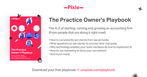 [Free Playbook] The A-Z of starting, running and growing an accounting firm - Pixie