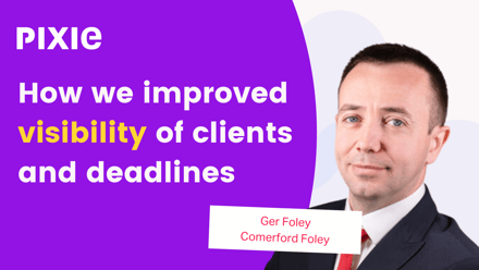 How Pixie helped Comerford Foley get better visibility over their clients, communication, and work - Pixie